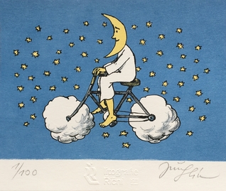 Měsíc jede na kole